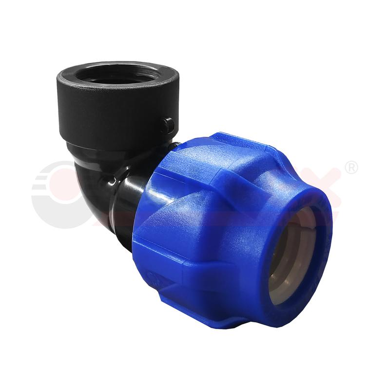 Отвод компрессионный с внутренней резьбой 20х3/4дюйм (150/30) VALFEX 1210012320034