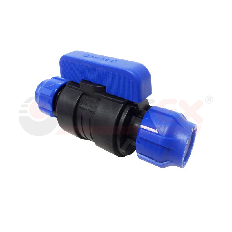 Кран шаровой компрессионный цанга-цанга разборный 50х50 (8/2) VALFEX 121001235050