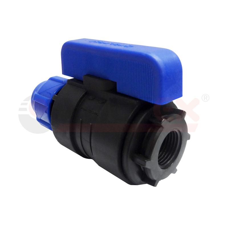 Кран шаровой компрессионный цанга-внутренняя резьба разборный 32х1дюйм (25/5) VALFEX 1210012532100