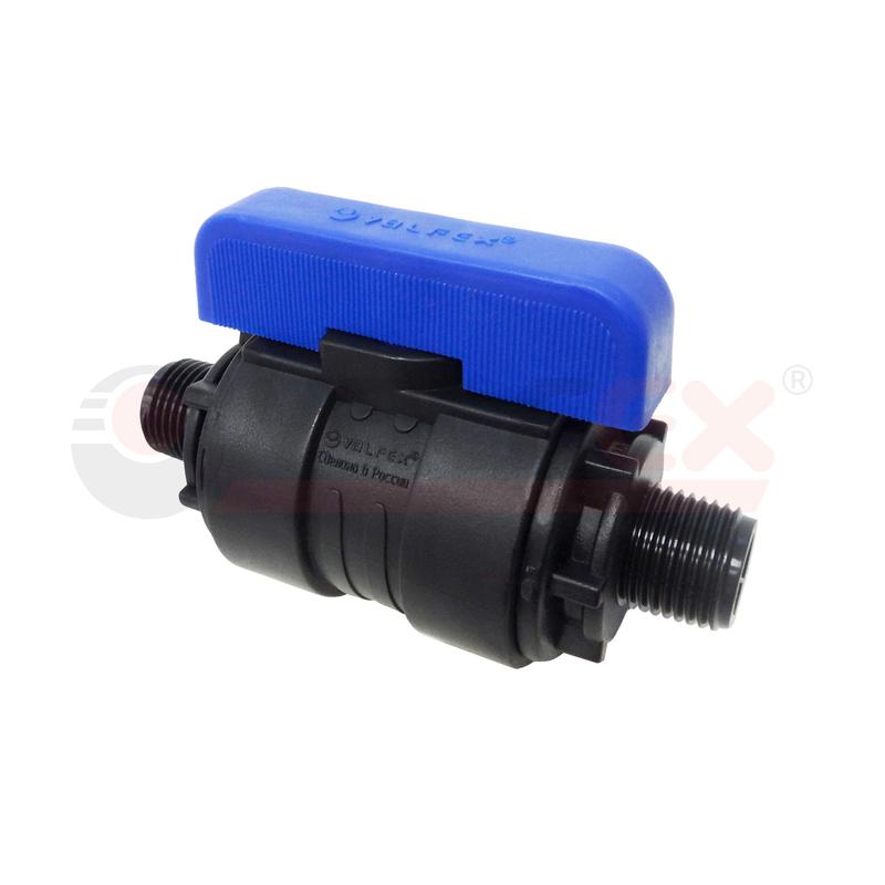 Кран шаровой компрессионный НР/НР резьба разборный 1дюйм-3/4дюймДу20 (35/7) VALFEX 1210220100034