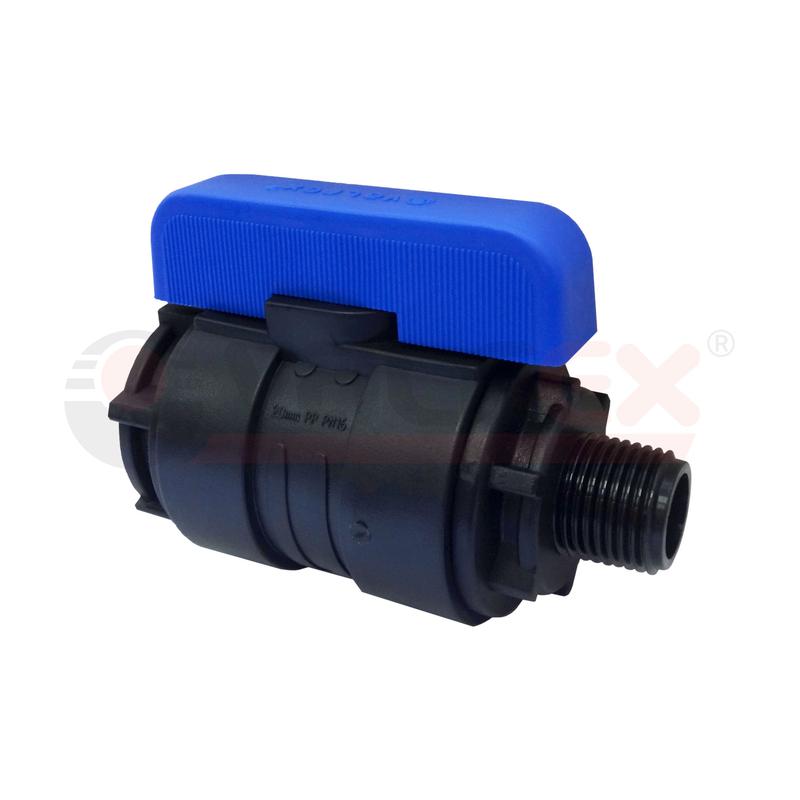 Кран шаровой компрессионный НР/ВН резьба разборный 1дюйм-1дюймДу26 (30/6) VALFEX 1210012100100