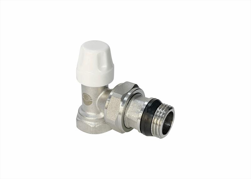 Клапан для радиаторов настроечный угловой 1/2дюйм (с доп. уплотнением) (60/6) К VALFEX VF.019.NN.04