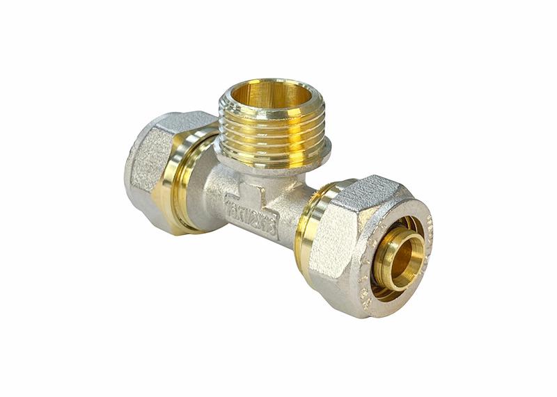 Тройник обжимной с переходом на НР 32х1 1/4дюймх32 (30/2) К VALFEX VF.333.N.321432