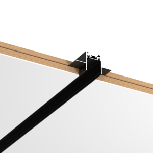 Шинопровод магнитный встраиваемый в гипсокартон 1м для магнитной системы Galakti черн. VARTON V4-R7-09.RG23.TRK-0010