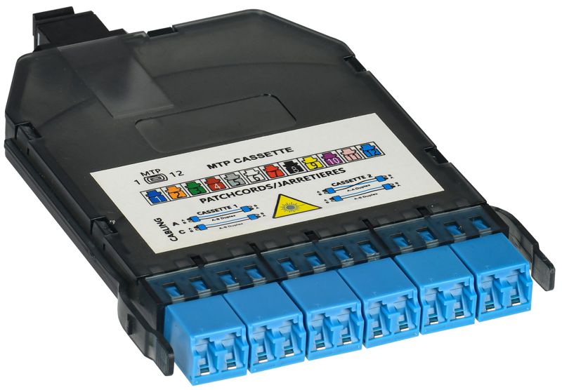 Кассета для кросса высокой плотности OS2 MPOm 6хLC-duplex (12 ОВ) ITK FCPH-0902-MPOM-012LCD