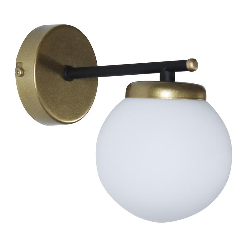 Светильник "Злата" 511 (плафон 8728) НББ 01-25-101 G9 [ИМ] настен. черн.зол. Элетех 1005405282