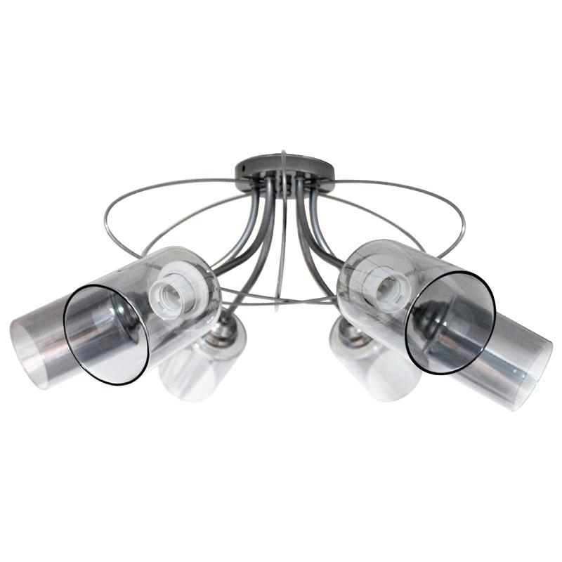 Светильник "Орбиталь" 161 (плафон 8386) НСБ 01-6х60-106 Е27 ИУ потолочн. хром Элетех 1005404478