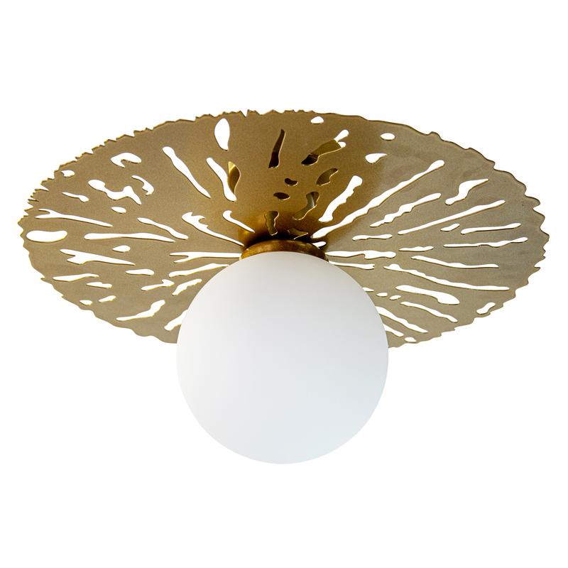 Светильник "Гелиос" 512 (плафон 8729) НББ 01-40-184 Е14 [ИМ] настен. зол. Элетех 1005405307