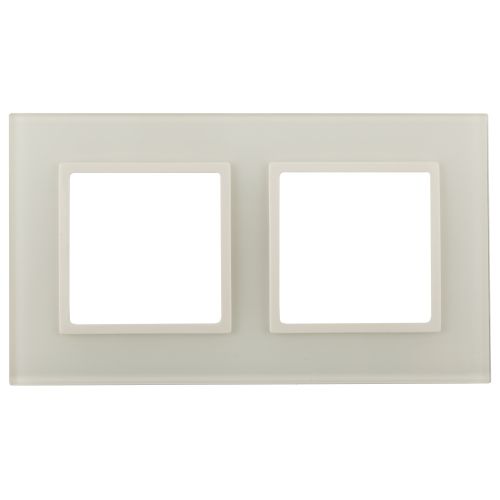 Рамка 2-м Elegance 14-5102-02 стекло слон. кость Эра Б0059169