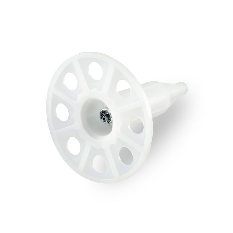 Дюбель тарельчатый гриб с гвоздем для ПМ IN40 бел. (уп.100шт) Промрукав PR08.12249