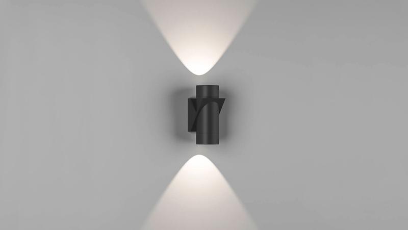 Бра двухстороннее SPRUT GW-A213-6-BL-WW 6Вт 3000К IP54 черн. DesignLed 00-00001543