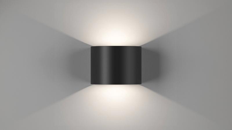 Бра двухстороннее TAPE GW-A310R-6-BL-WW 6Вт 3000К IP54 черн. DesignLed 00-00002101