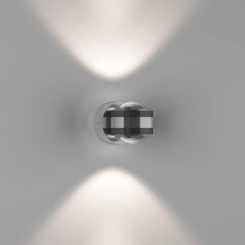 Бра двухстороннее GW-095-2-2-SL-NW 2Вт 4000К IP20 поворотн. с линзой LUPA D серебр. DesignLed 00-00003293