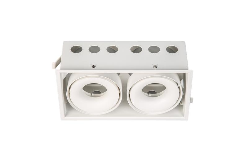 Корпус светильника COMBO-CRD2-WH-2 IP20 потолочн. встраив. поворотн. бел. алюм. SWG PRO 00-00009944