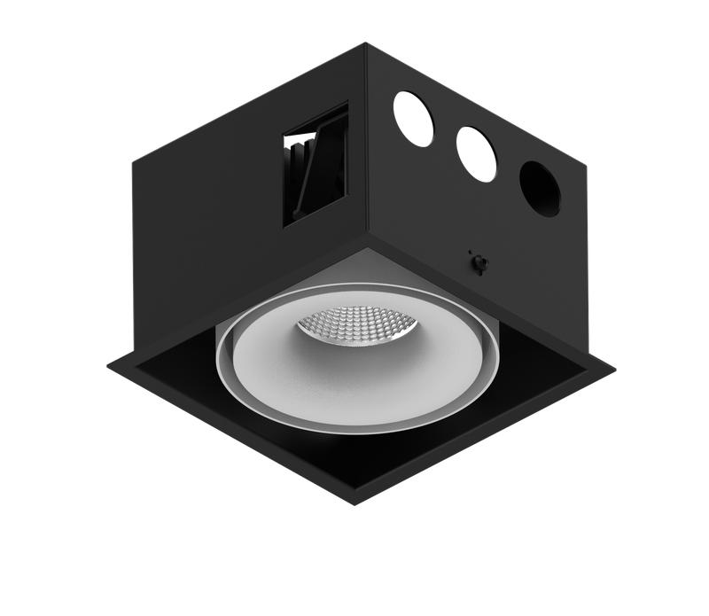 Корпус светильника COMBO-CRD1-WH IP20 потолочн. встраив. поворотн. черн./бел. SWG PRO 00-00006671