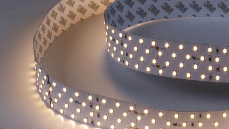 Лента светодиодная ПРО 2835 280 LED/м 26 Вт/м 24В IP20 тепл. бел. (уп.5м) SWG PRO 00-00005601