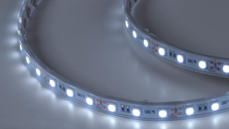 Лента светодиодная стандарт 5050 60LED/м 14.4Вт/м холод. бел. 12В IP66 ультра (уп.5м) SWG Standard 00-00018613