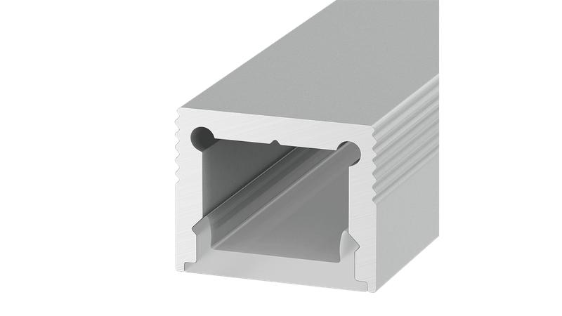 Профиль накладной для однорядной ленты LS.1613-R алюм. DesignLed 00-00010363