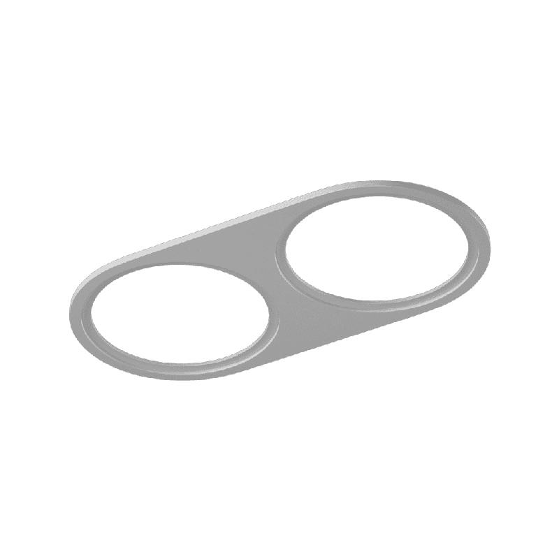 Рамка двойная для серии COMBO 1 круглая бел. SWG PRO 00-00004149