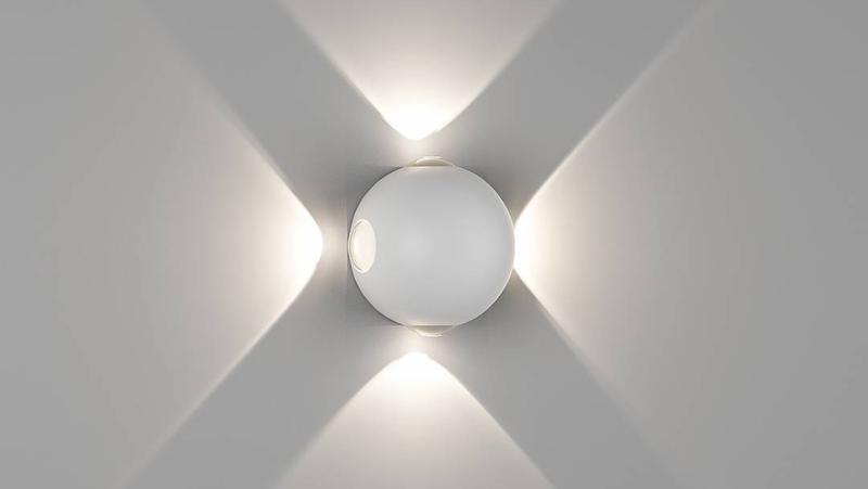 Светильник настенный SFERA-DBL GW-A161-4-4-WH-WW 4Вт 3000К IP54 бел. DesignLed 00-00003200