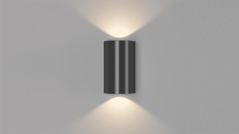 Светильник настенный ZIMA-2 LWA0148B-BL-WW 12Вт 3000К IP54 черн. DesignLed 00-00002805