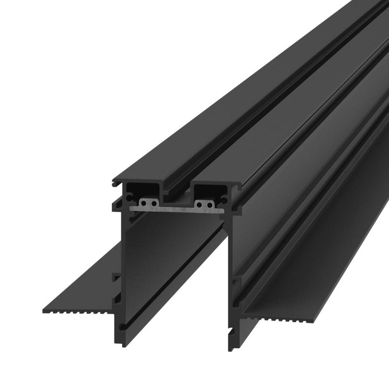 Трек SY-601201R-RC-2-BL низковольтный встраив. (дорожка карбон) 2м черн. С DesignLed 00-00010540