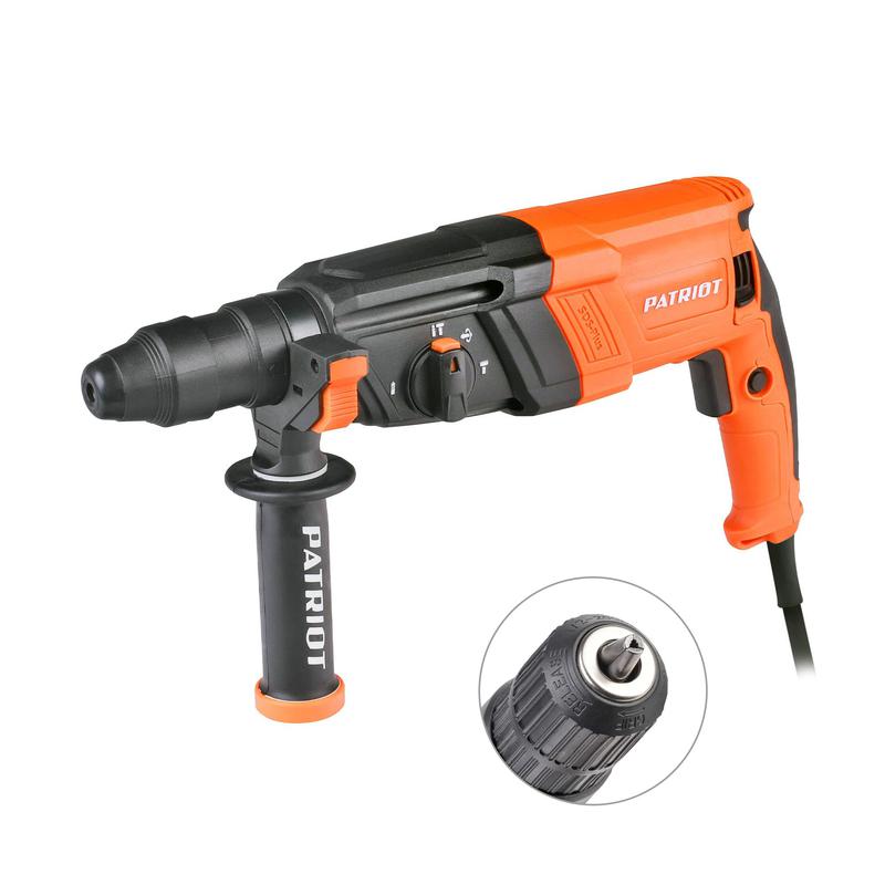 Перфоратор RH 267Q SDS+ 825Вт 2.8Дж макс.диаметр 26мм быстросменный патрон QCC набор буров и долот глубиномер кейс PATRIOT 140301328