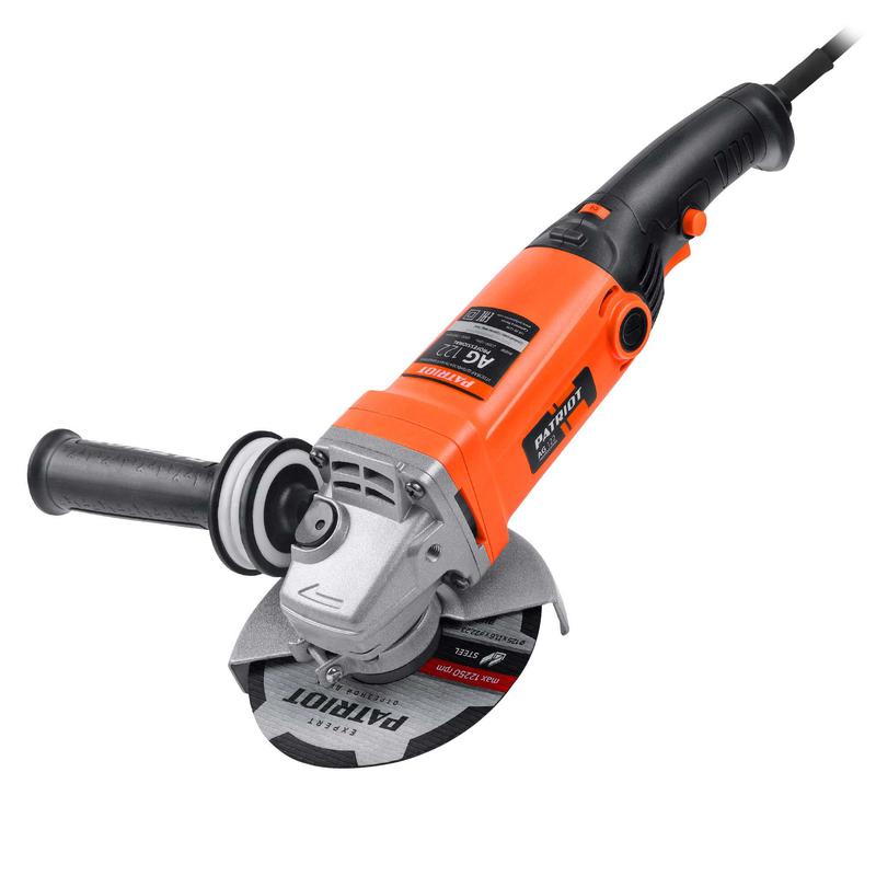 Машина шлифовальная угловая УШМ AG 122 860Вт Диск 125мм вибро пылезащ. PATRIOT 110301210