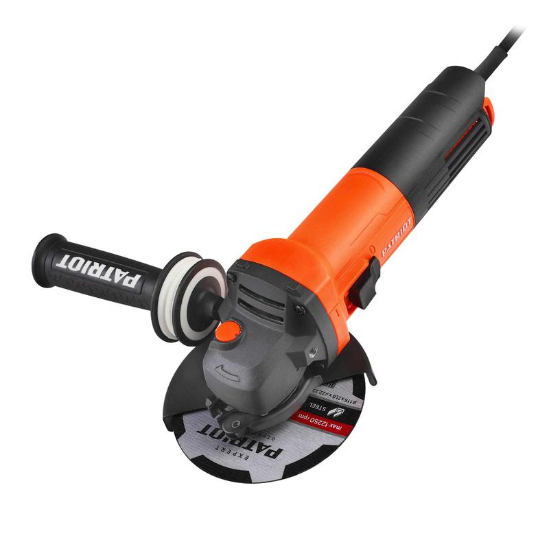 Машина шлифовальная угловая УШМ AG 115 850Вт Диск 115мм тонкий корпус пылезащ. PATRIOT 110301115