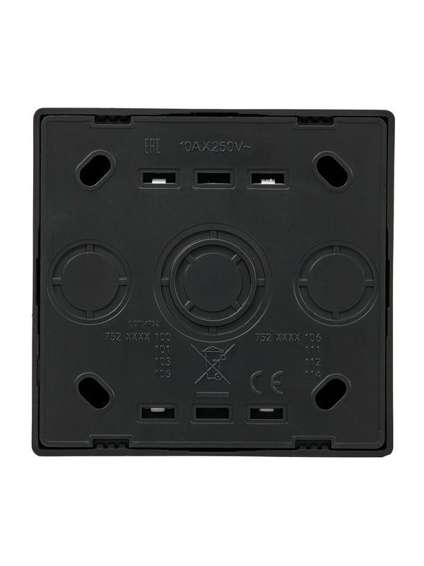 Кнопка звонка ОП LETO черн. бархат LEZARD 752-4200-103