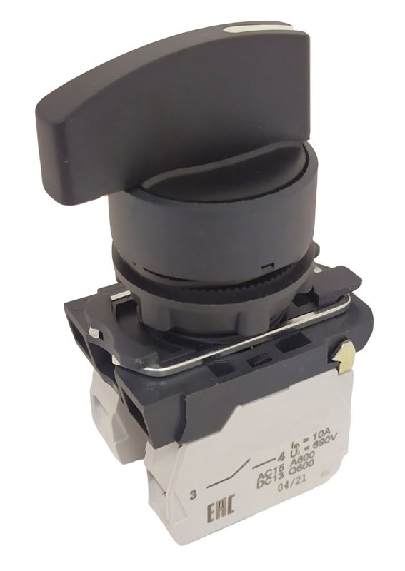 Переключатель КПЕ 2540 -Д УХЛ2 4но+0нз удлиненная ручка с фиксацией на 3 положения IP54 черн. Электротехник ET099208