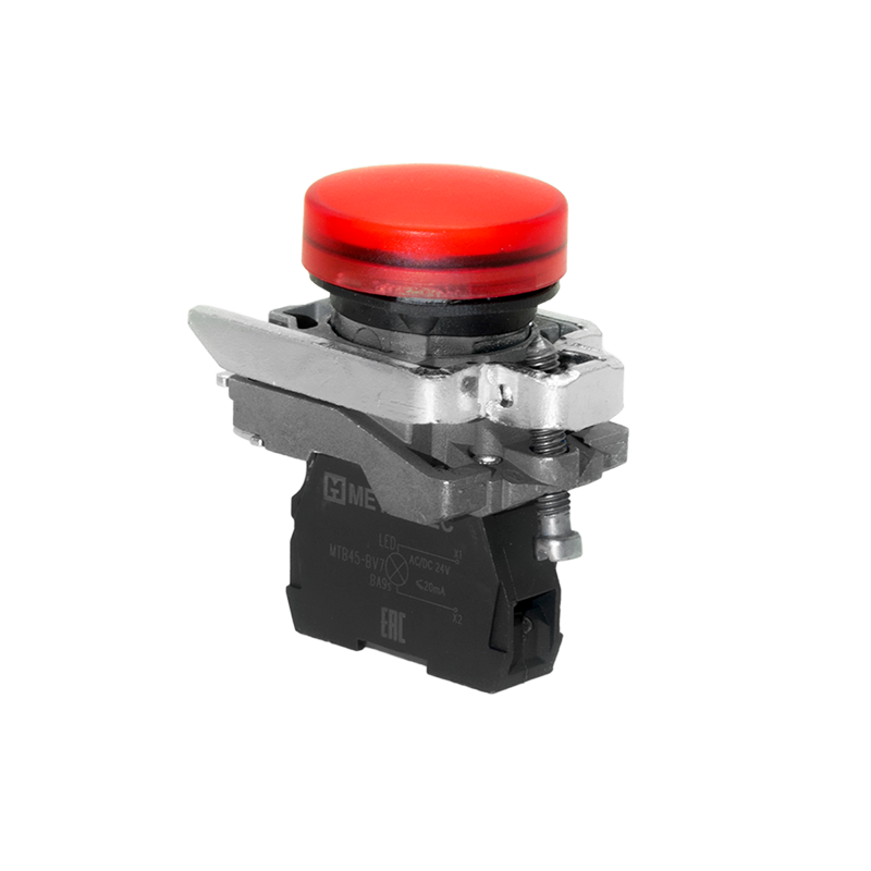 Лампа сигнальная 24В AС/DC IP65 металл MTB4-BV741 красн. ОВЕН 137221