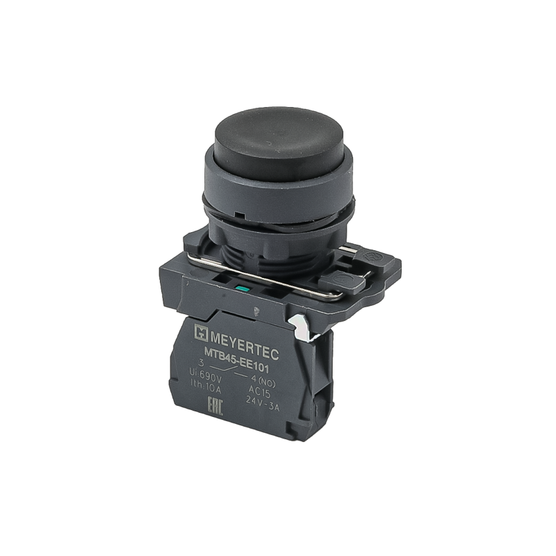 Кнопка выступающая 1NO IP65 пластик MTB5-AL21 черн. ОВЕН 137231