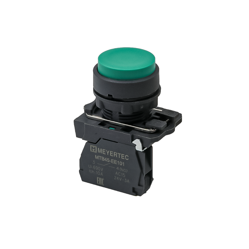 Кнопка выступающая 1NO IP65 пластик MTB5-AL31 зел. ОВЕН 137232