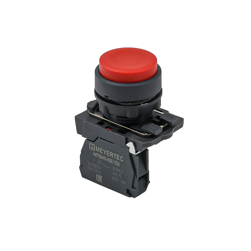 Кнопка выступающая 1NС IP65 пластик MTB5-AL42 красн. ОВЕН 137233