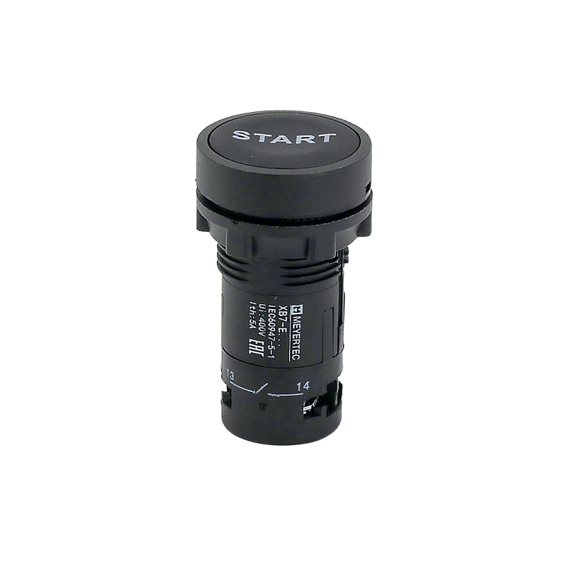 Кнопка плоская маркировка "START" 1NO IP54 пластик MTB7-EA21861 черн. ОВЕН 132677