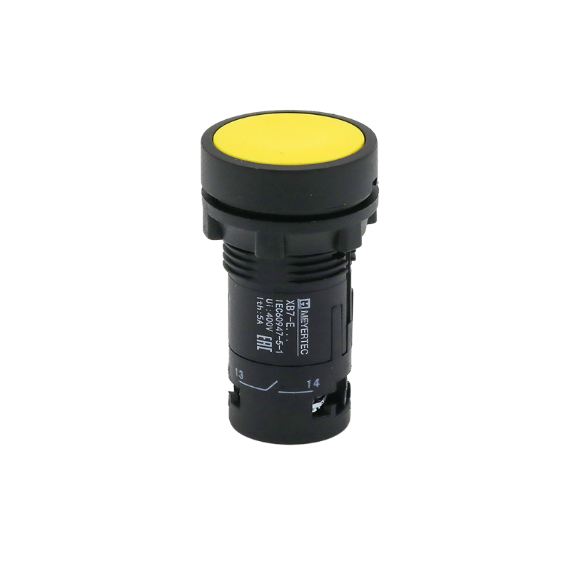 Кнопка плоская 1NO IP54 пластик MTB7-EA51 желт. ОВЕН 132688