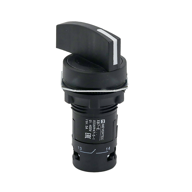 Переключатель на 2 положения с возвратом длинная ручка 1NO+1NC IP54 пластик MTB7-EJ45 ОВЕН 132709