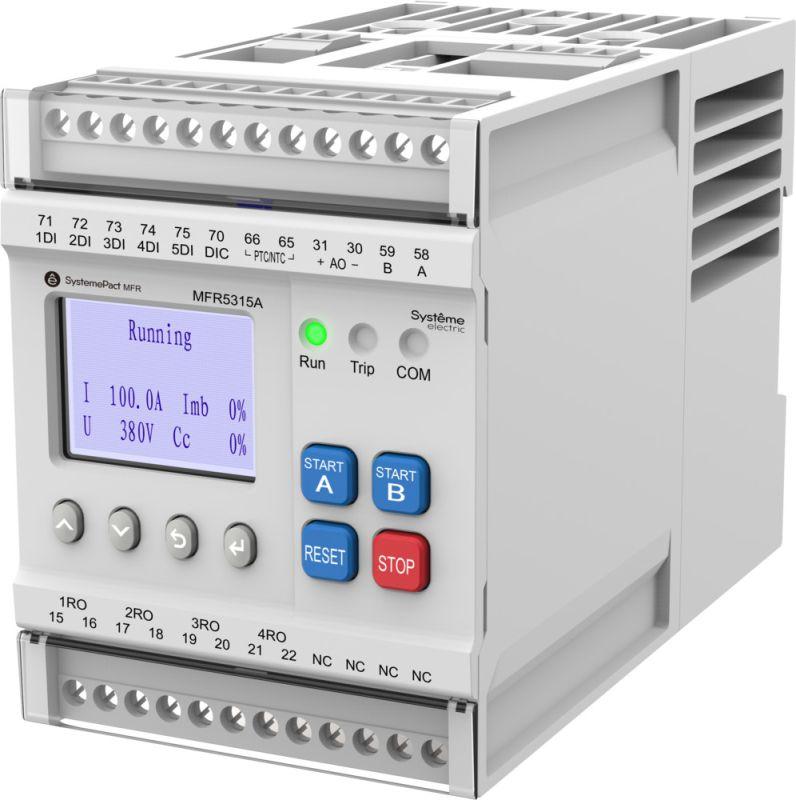 Реле MFR530 MODBUS-RTU + встроен. дисплей 5-25А ТТ d10.5мм 80-270В AC/DC SE MFR53125A
