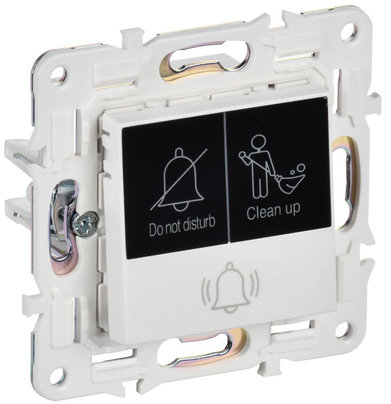 Кнопка звонка SKANDY 10А SK-V17W для отелей с индикацией арктич. бел. IEK SK-V14-2-10-K01