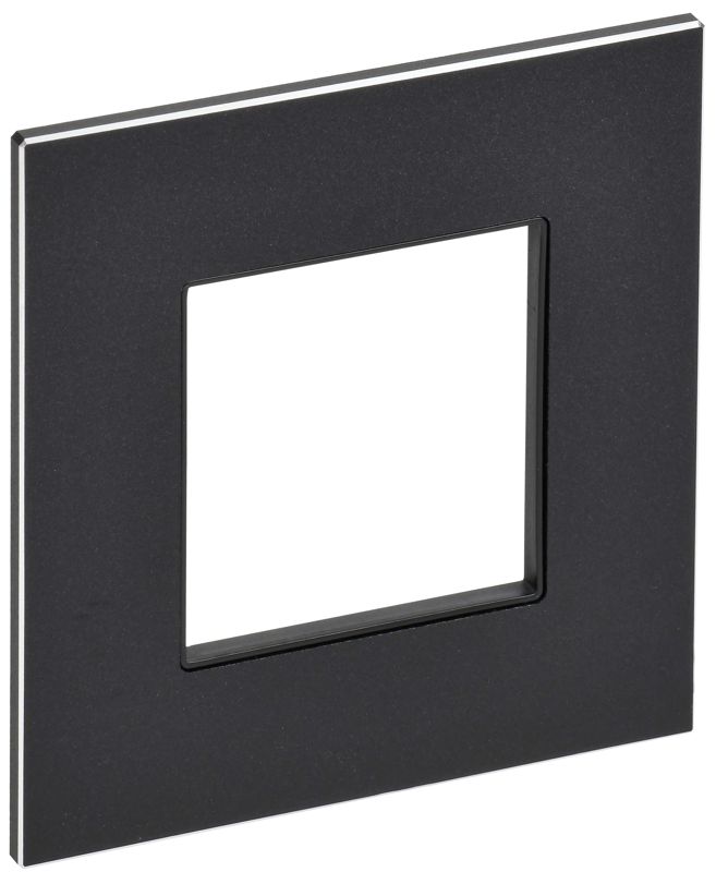 Рамка 1-м SKANDY SK-F31Bl металл черн. IEK SK-M12-M-K02