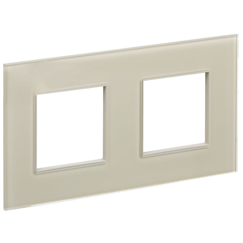 Рамка 2-м SKANDY SK-F22B стекло беж. IEK SK-M22-G-K10