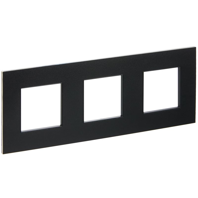 Рамка 3-м SKANDY SK-F33Bl металл черн. IEK SK-M32-M-K02