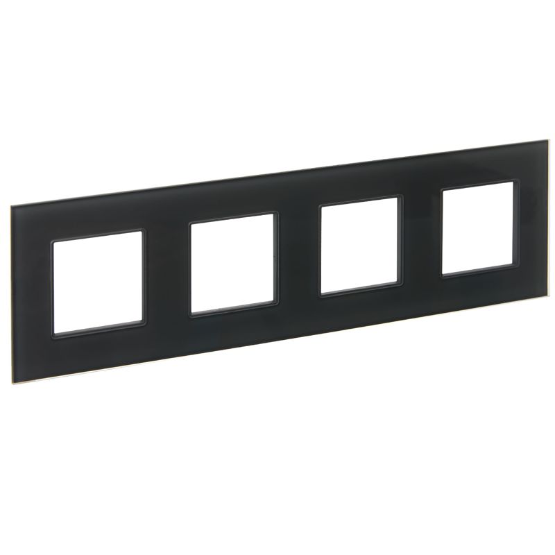 Рамка 4-м SKANDY SK-F24G стекло графит IEK SK-M42-G-K53