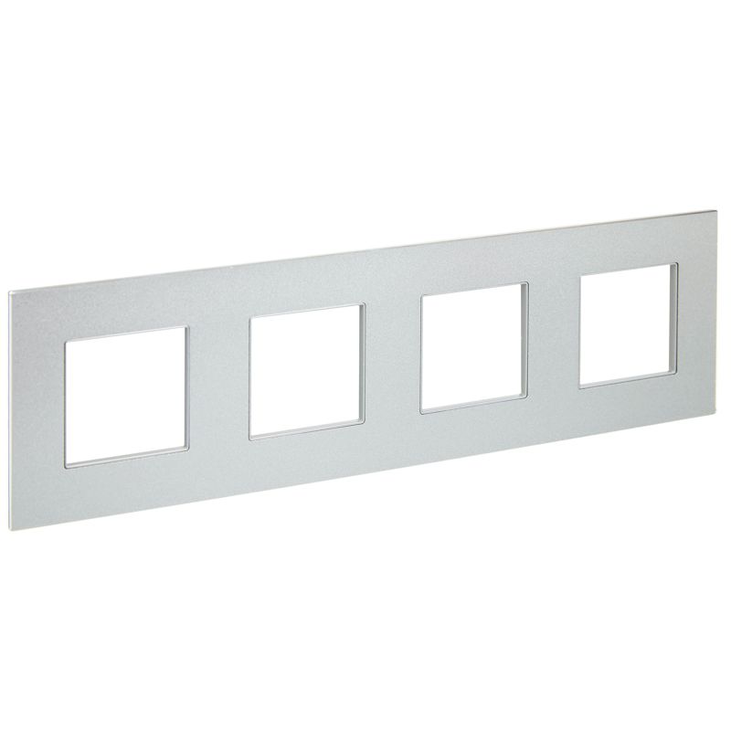 Рамка 4-м SKANDY SK-F34S металл серебр. IEK SK-M42-M-K23