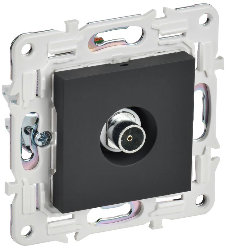 Розетка TV оконечная SKANDY SK-A12G графит IEK SK-A10-O-K53