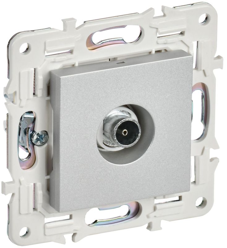 Розетка TV оконечная SKANDY SK-A12S серебр. IEK SK-A10-O-K23