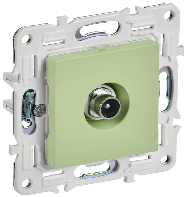 Розетка телевизионная проходная TV SKANDY SK-A17G мятный IEK SK-A10-P-K06