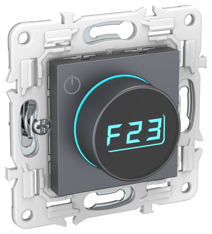 Термостат электронный SKANDY SK-T01T с индикацией титан IEK SK-RT11-K48