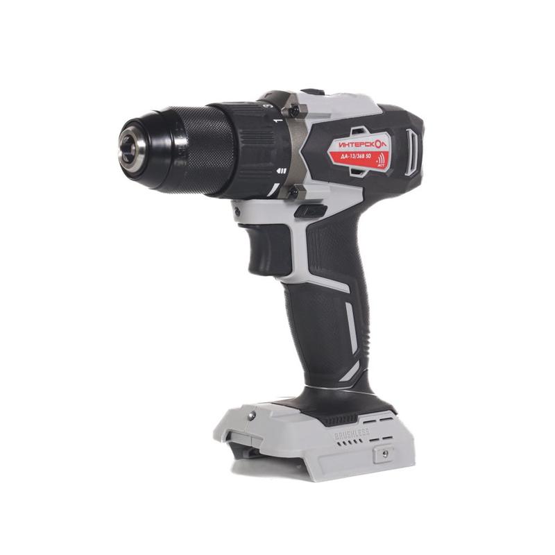 Дрель-шуруповерт аккумуляторная бесщеточн. ДА-13/36В 50 Li-ion АПИ картон без аккум. и ЗУ ИНТЕРСКОЛ 851.0.0.70